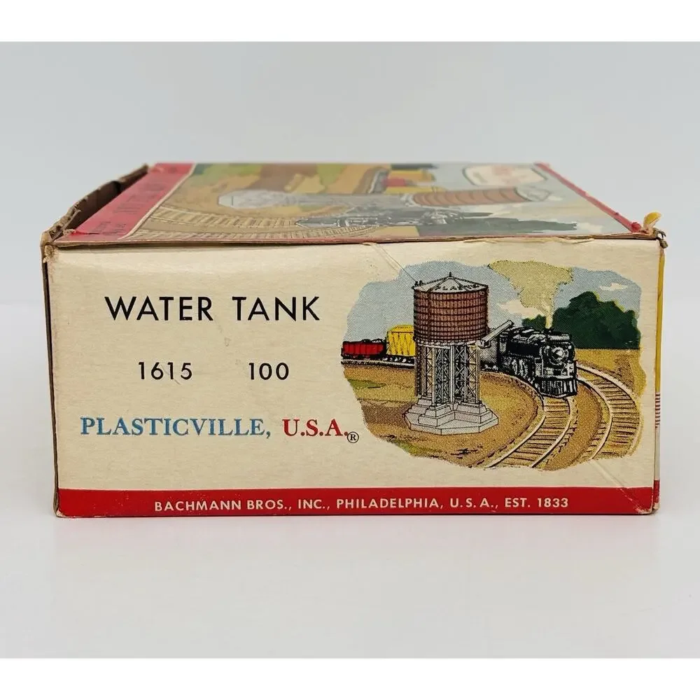 Plasticville O & S Gauge Water Tank 1615-100 Complete w/ Box